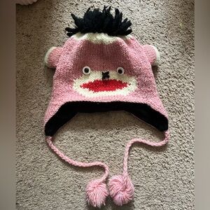 Wool Sock Monkey Hat
